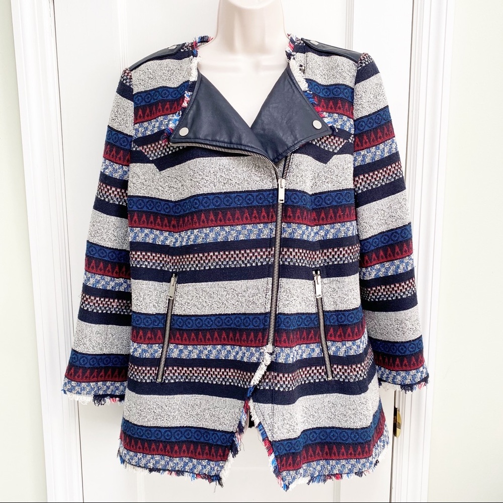 🌹 Zara Trafaluc Moto Style Zipper Jacket